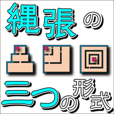 【お城の基礎知識】縄張（なわばり）の三つの基本形式