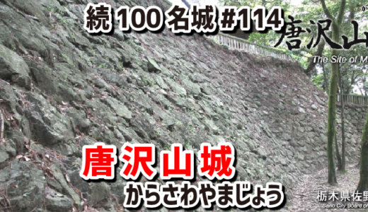 唐沢山城（からさわやまじょう）#114『戦国時代を生き抜いた、関東の城では珍しい高石垣のある山城』