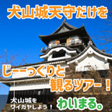 【終了】『犬山城天守だけをじーーっくりと観るツアー！』わいまる。を開催します。