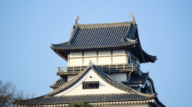 犬山城天守最上階の外観