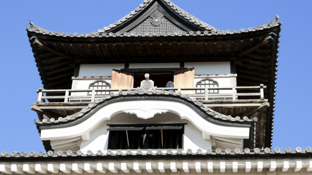 犬山城天守の唐破風