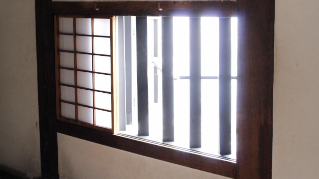 犬山城天守1階の格子窓